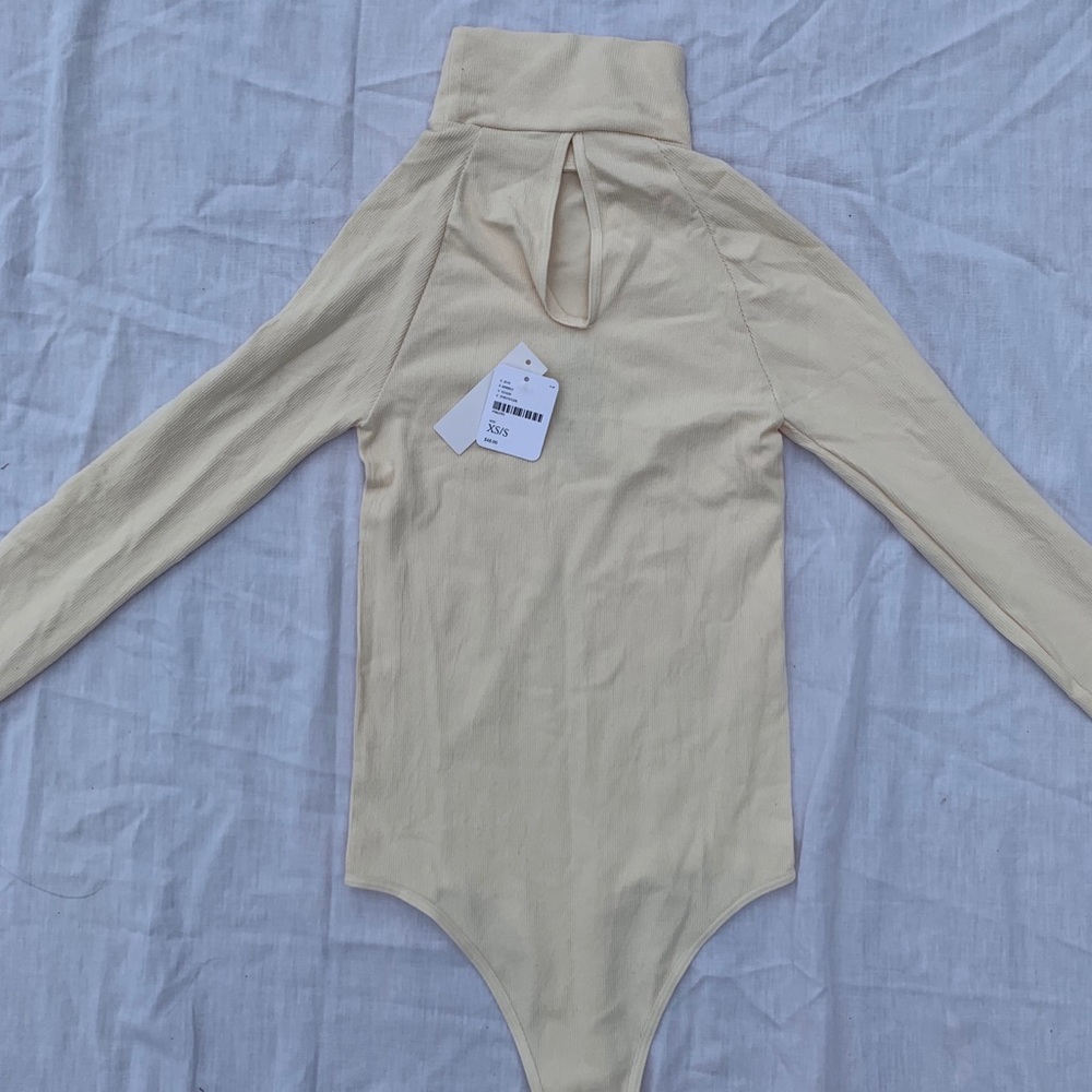 NWT Free People ivory/cream bodysuit